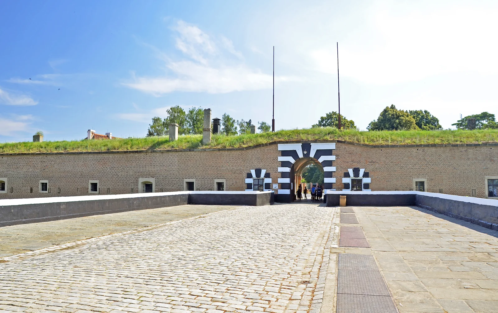 Hauptzugang der Kleinen Festung (Malá pevnost), heute Teil der Gedenkstätte Theresienstadt.